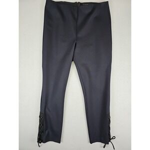 Rag & Bone Simone Ankle Lace Up Pants Women's Size 10 30x24.5 Navy Blue